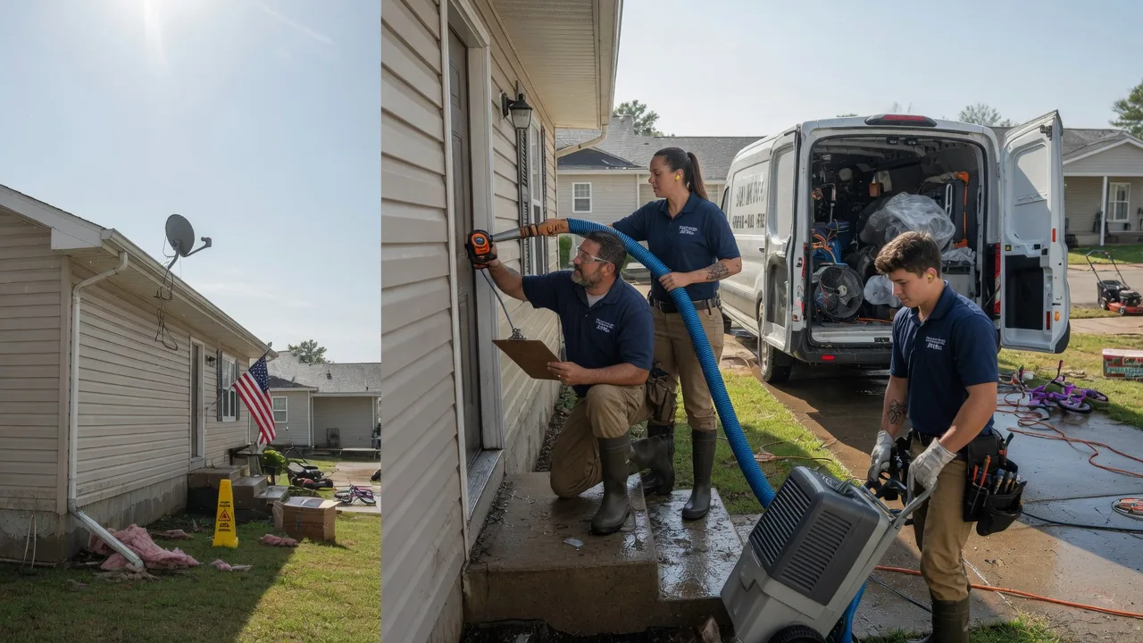 Ceiling Water Damage Restoration in Noble, LA near me